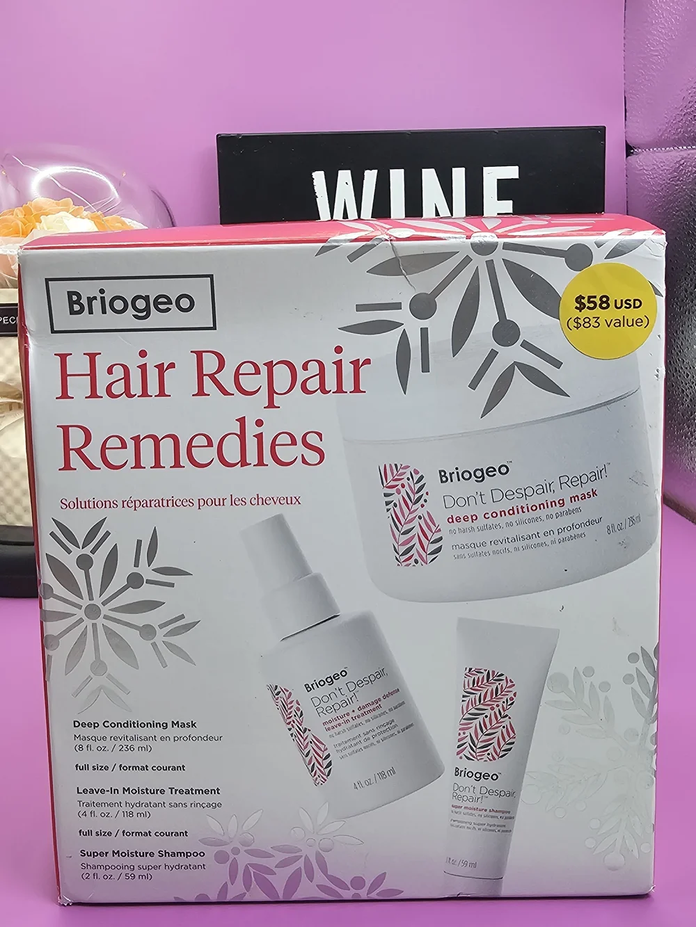 Briogeo Don't Despair, Repair! Hair Repair Remedies Trio — White Packaging